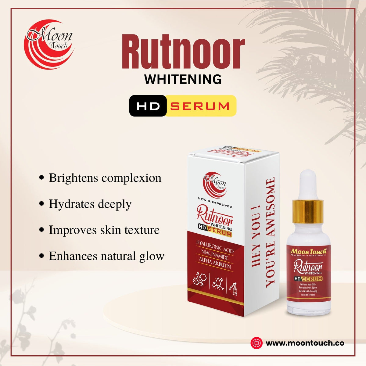 Rutnoor Whitening Serum 20ml
