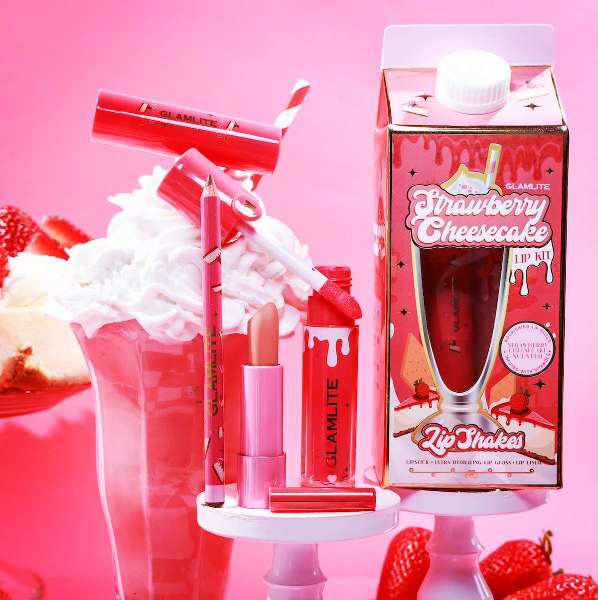 Strawberry Cheesecake Lip Shake Lip Kit