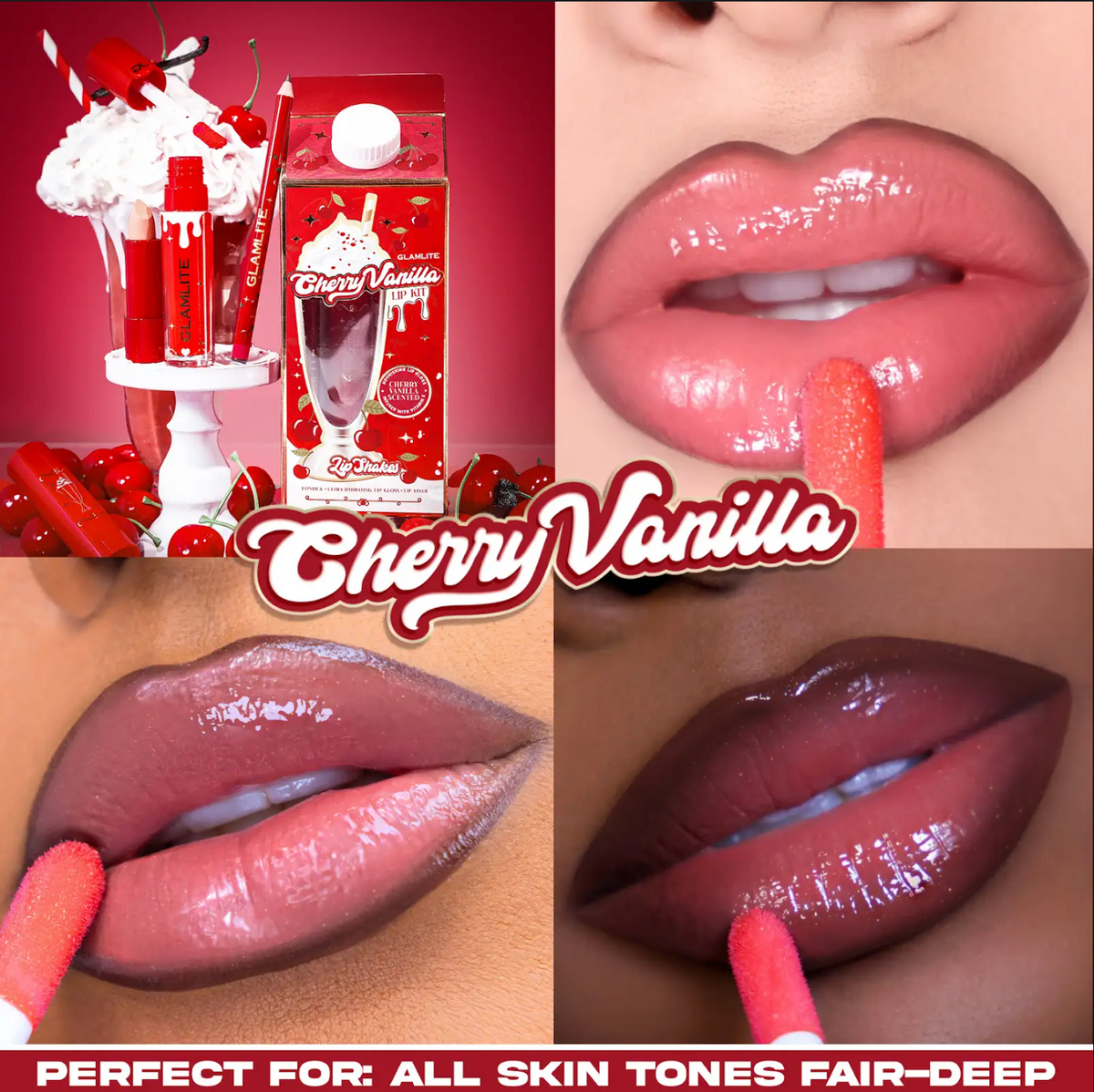 Cherry Vanilla Lip Shake Lip Kit