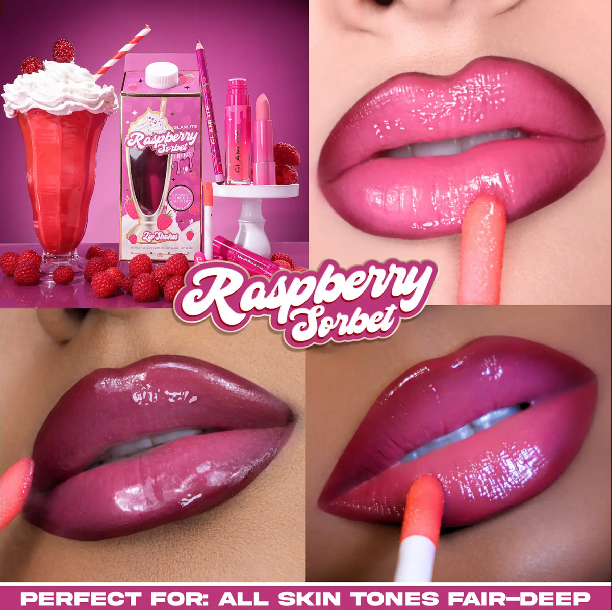 Raspberry Sorbet Lip Shake Lip Kit