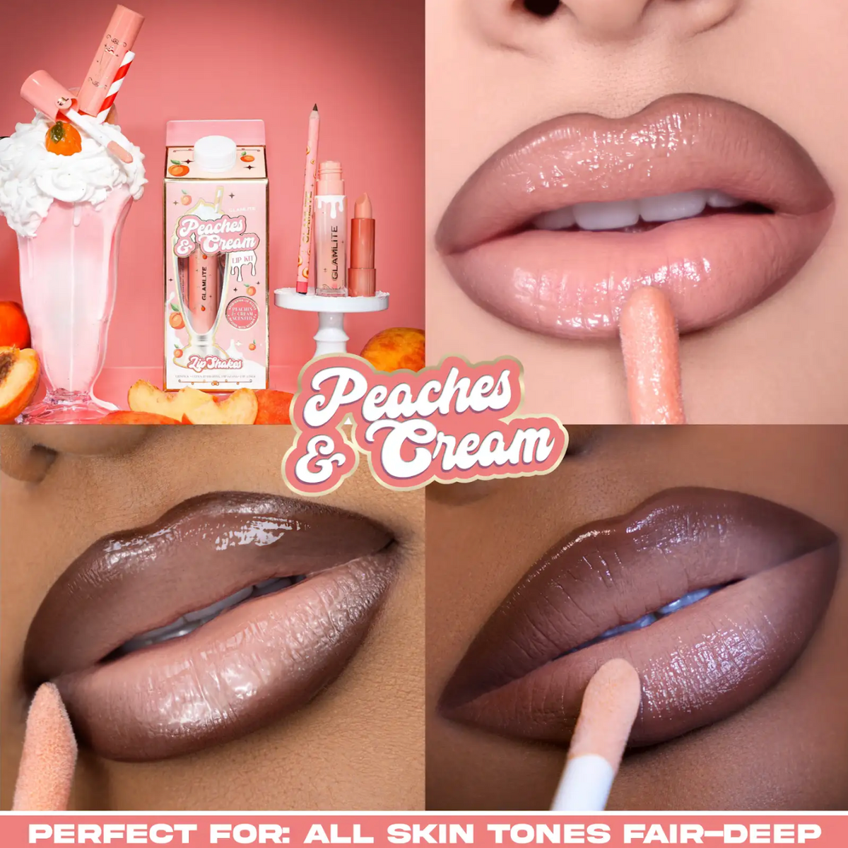 Peaches & Cream Lip Shake Lip Kit