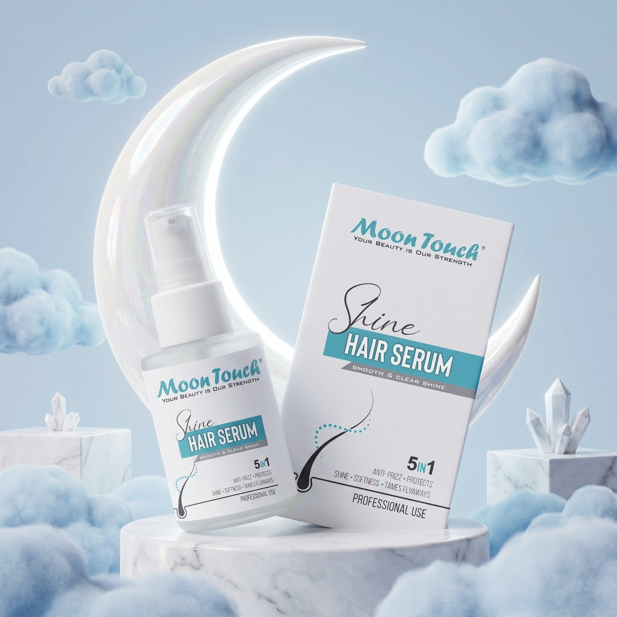 Anti Frizz Shine Hair Serum (Protect From Heat Damage)