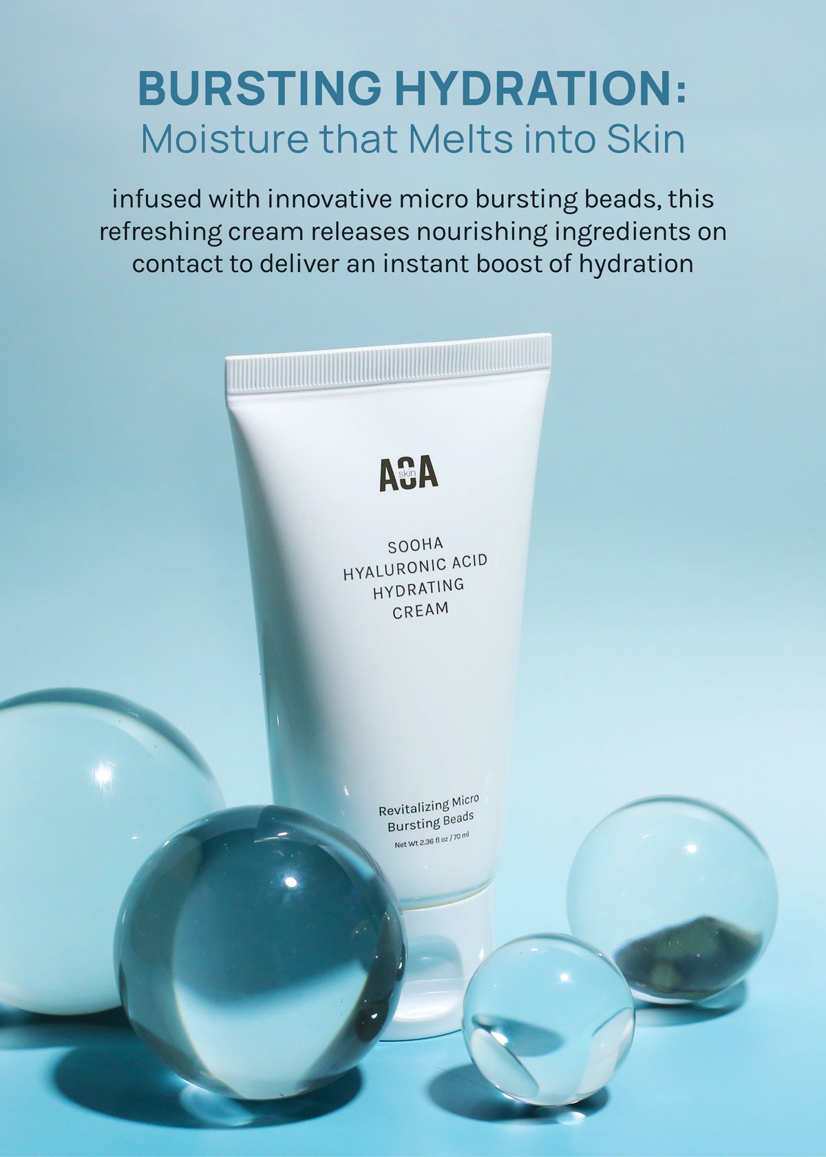 AOA Skin Sooha Hyaluronic Acid Hydrating Cream 70ml
