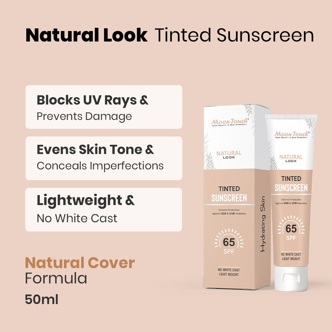 Natural Look Tinted Sunscreen 50ml Tube