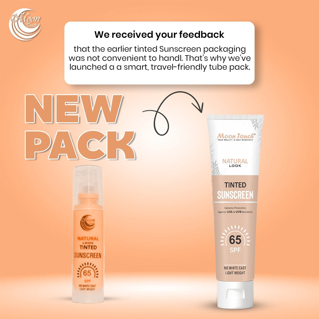 Natural Look Tinted Sunscreen 50ml Tube