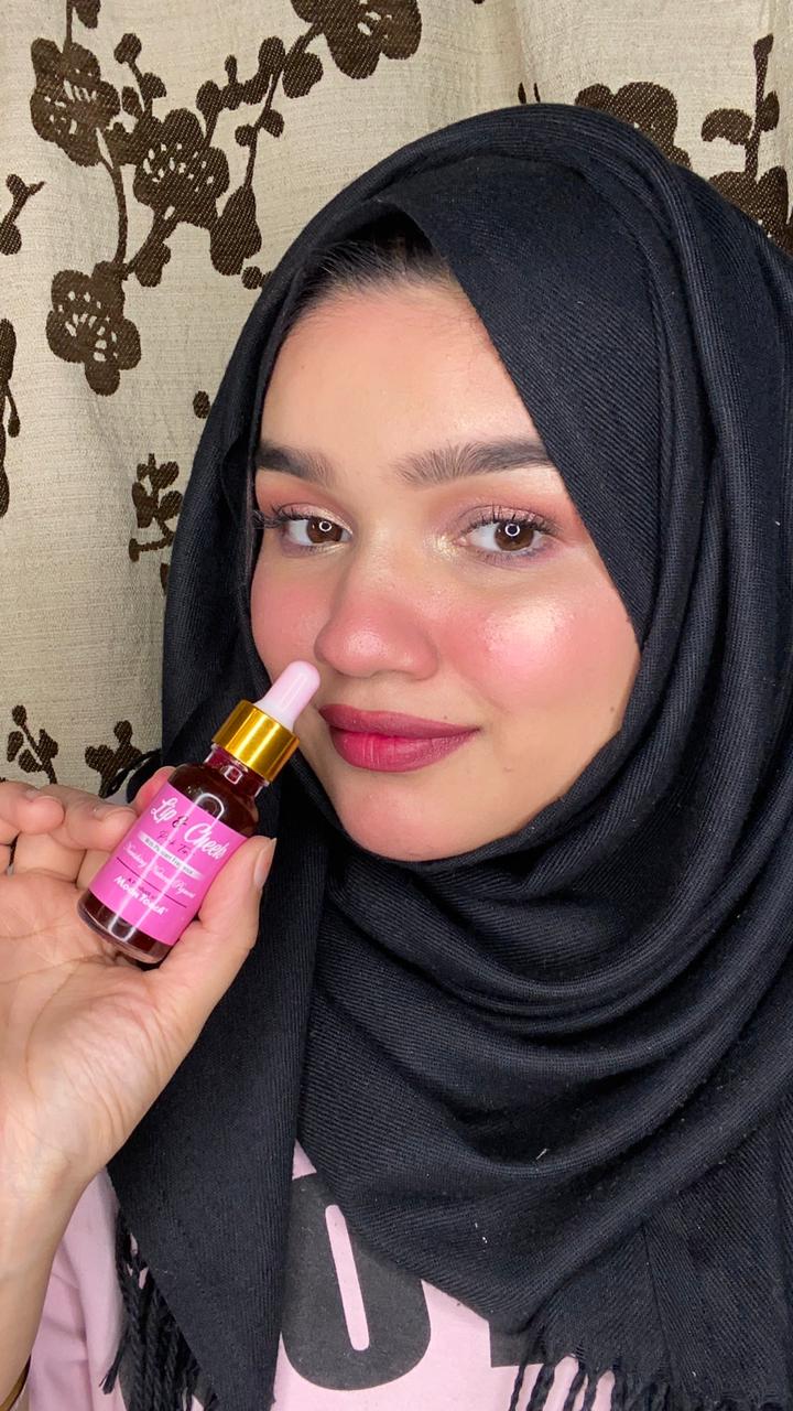 Lip & Cheek Tint 20ml (free lip scrub)