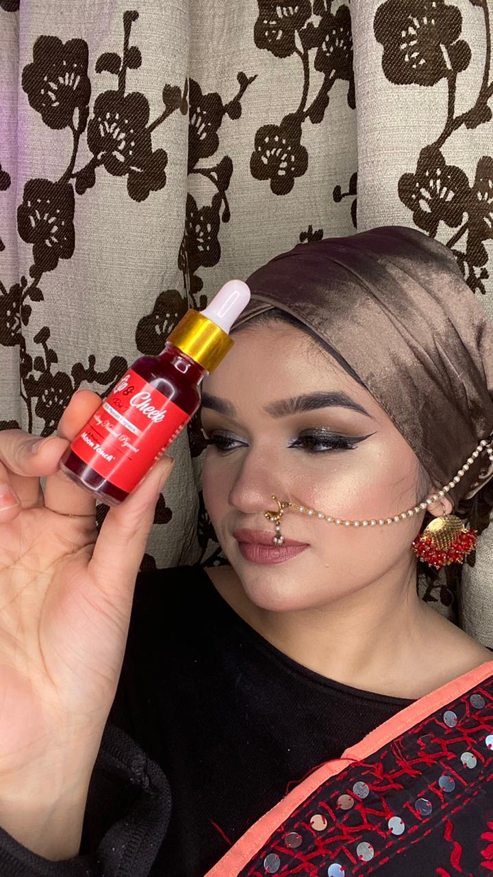 Lip & Cheek Tint 20ml (free lip scrub)