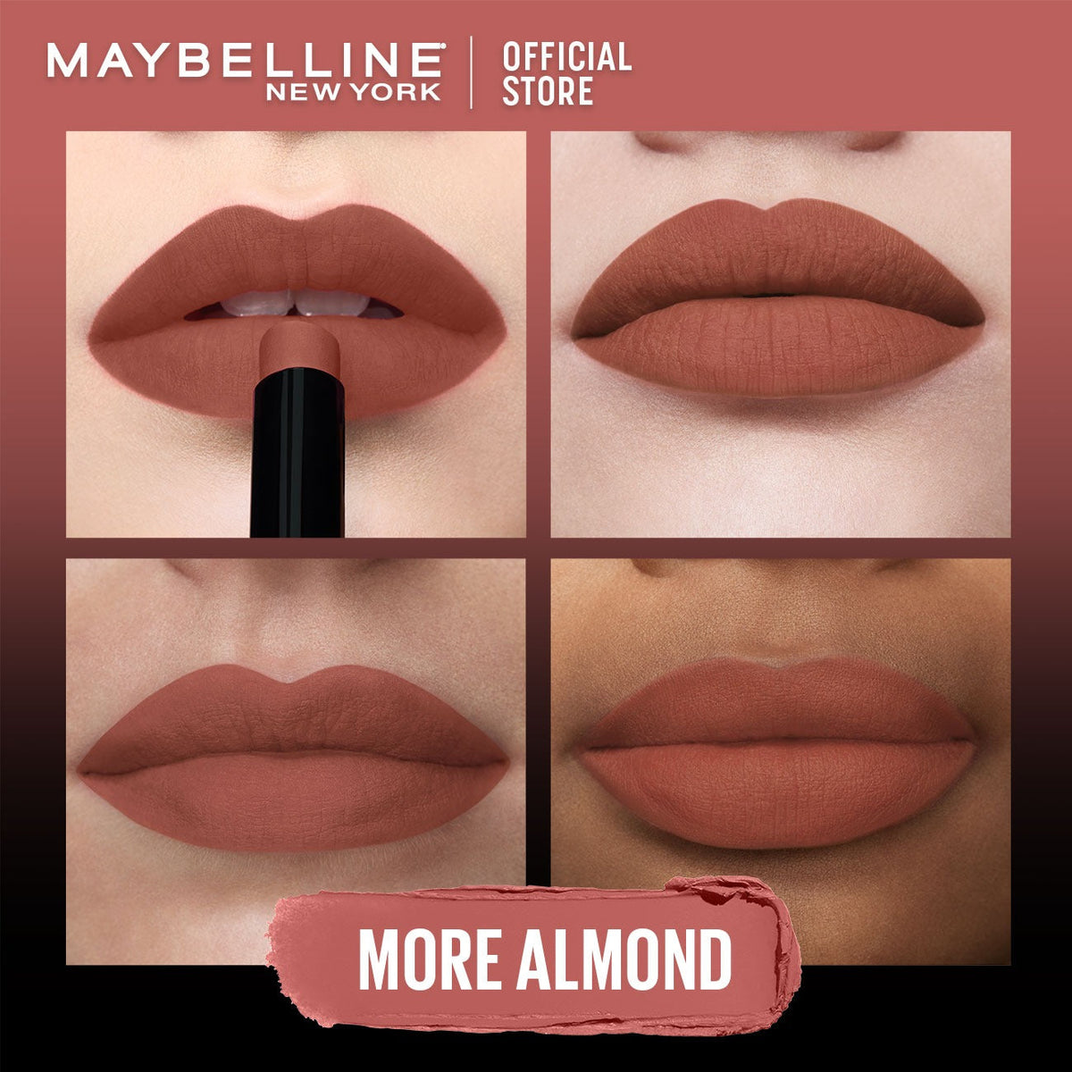 Maybelline New York Color Sensational Ultimatte Slim Lipstick, non-drying formula