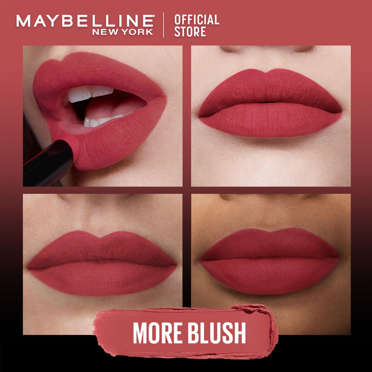 Maybelline New York Color Sensational Ultimatte Slim Lipstick, non-drying formula