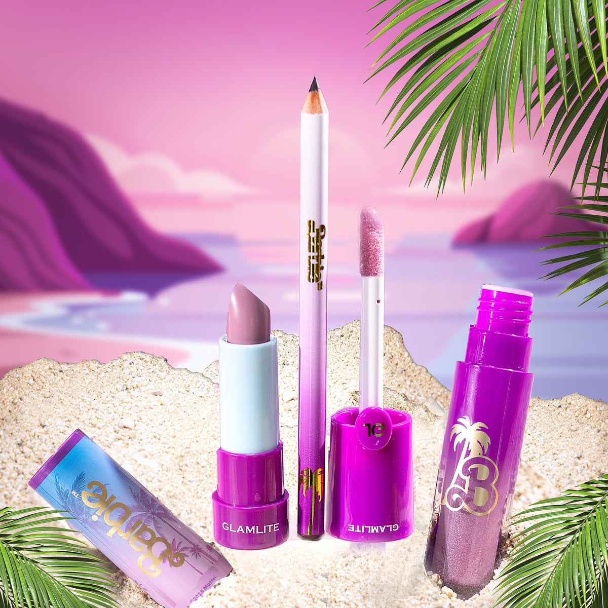 Barbie x Glamlite "Dream Life" Lip Kit