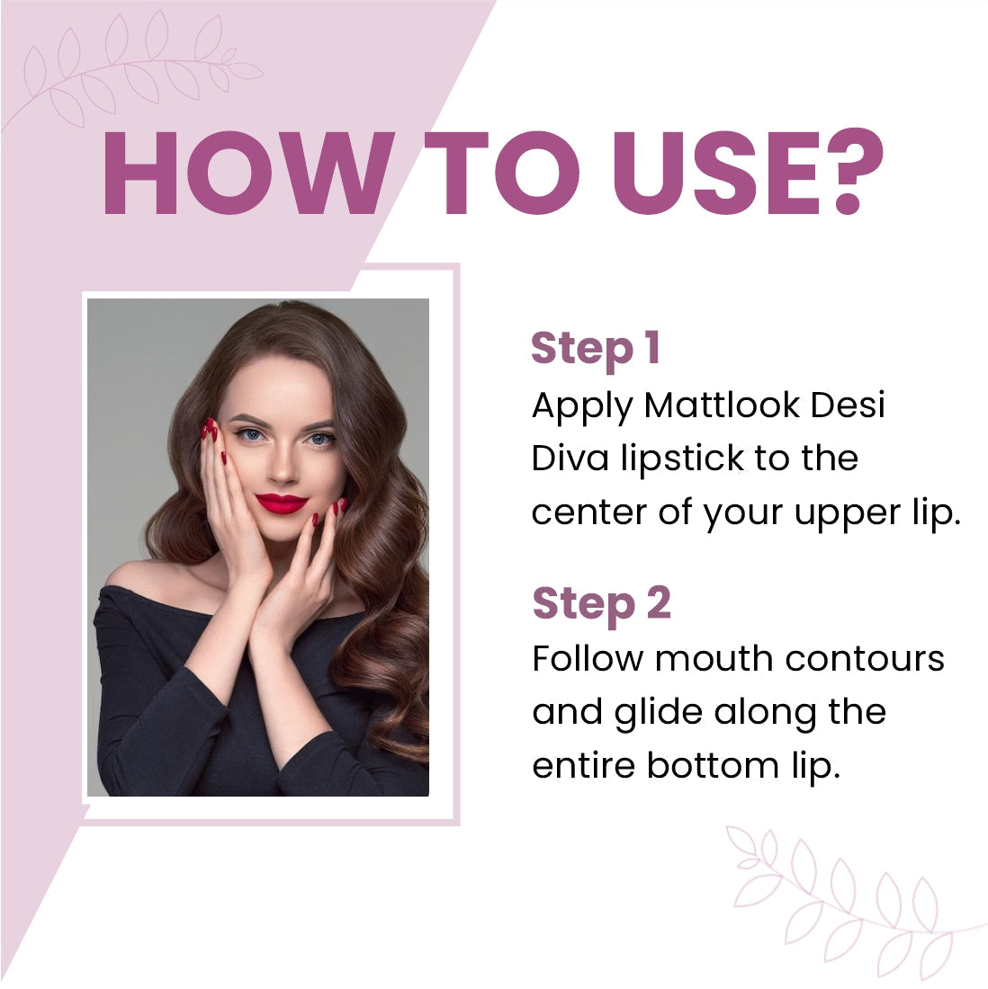 MATT LOOK Desi Diva  HD Lipstick, Hydrating Fromula with Hyaluronic Acid.