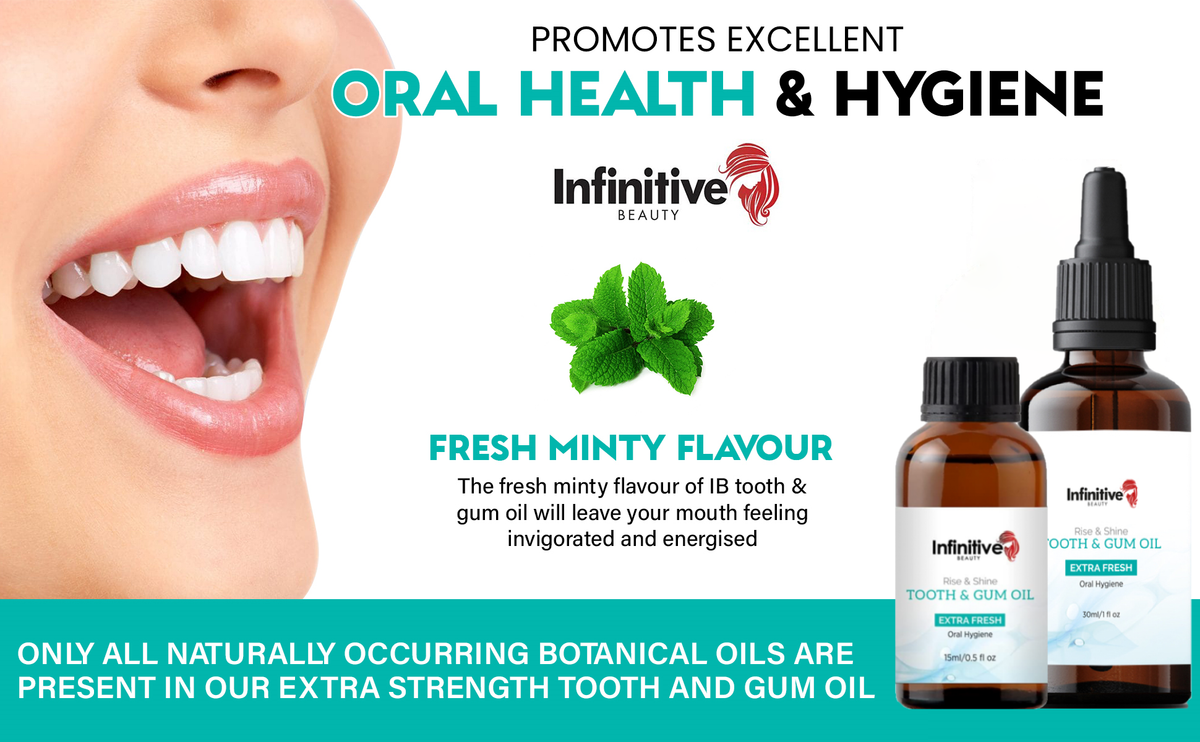 Infinitive Beauty 'Rise & Shine' Extra Strength Extra Fresh Tooth and Gum Oil - 15ml & 30ml