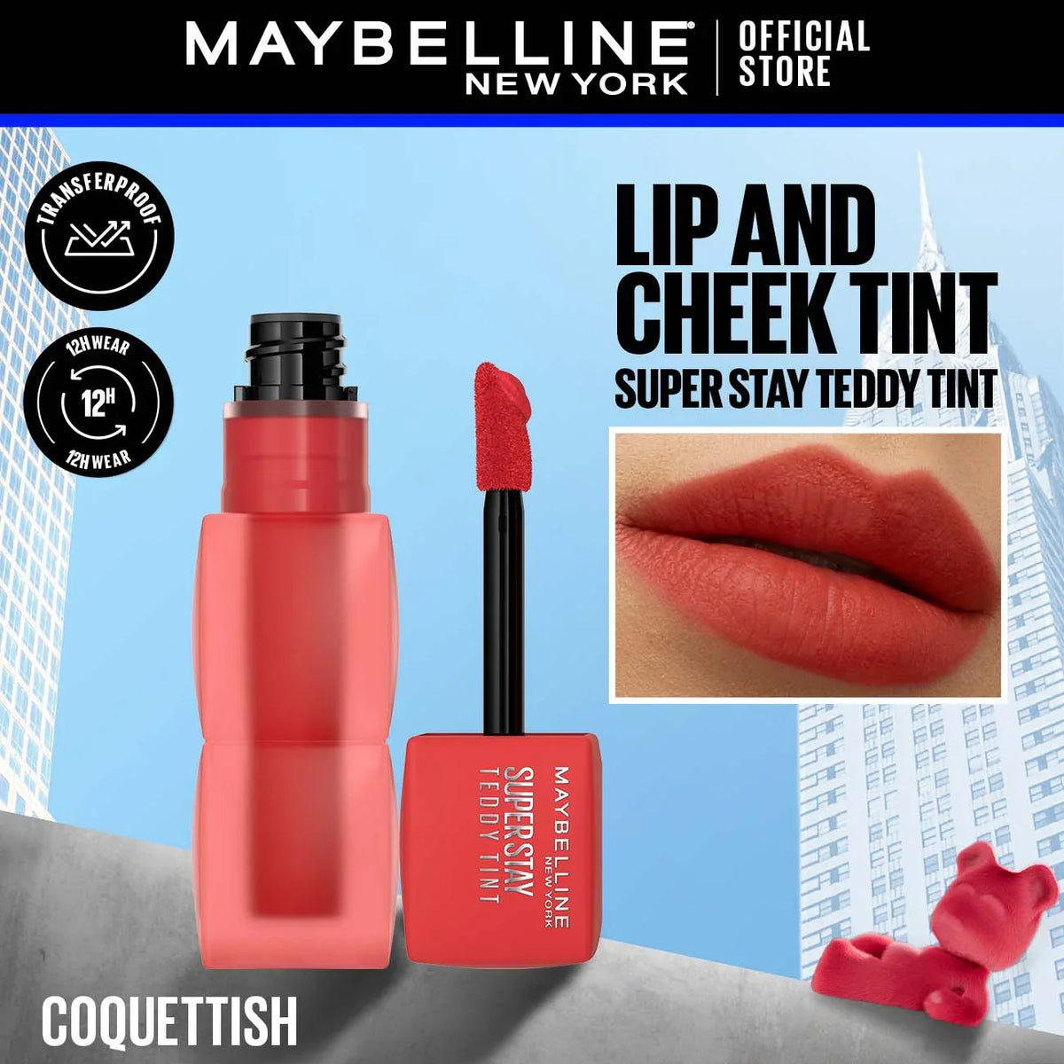 Maybelline New York's Super Stay Teddy Tints The 12-Hour Liquid Lip Tint!
