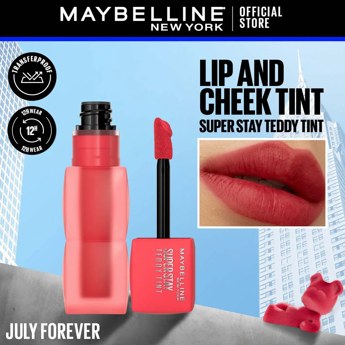 Maybelline New York's Super Stay Teddy Tints The 12-Hour Liquid Lip Tint!