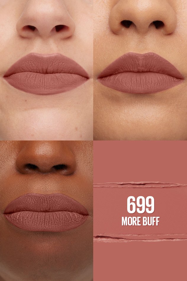 Maybelline New York Color Sensational Ultimatte Slim Lipstick, non-drying formula