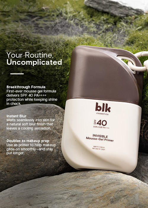 blk cosmetics travels invisible mousse-gel primer SPF 40 (sunscreen primer)