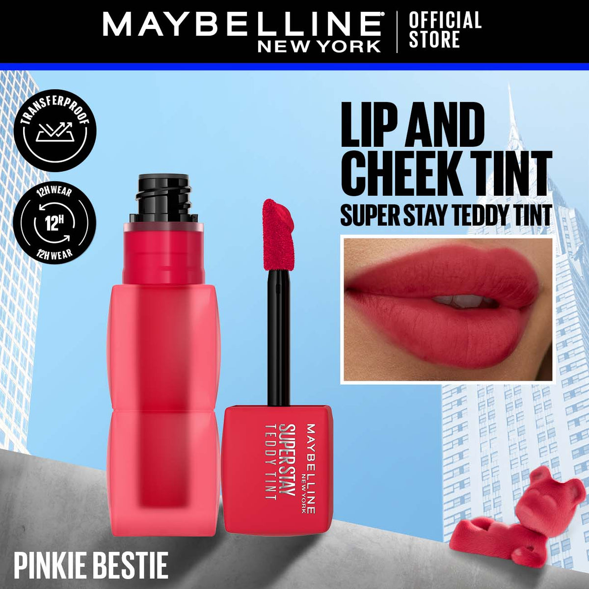Maybelline New York's Super Stay Teddy Tints The 12-Hour Liquid Lip Tint!