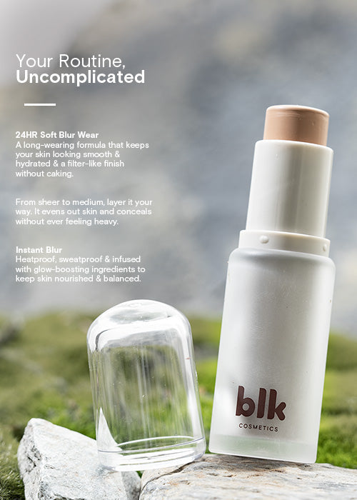 blk cosmetics travels soft blur stick foundation (foundation stick)